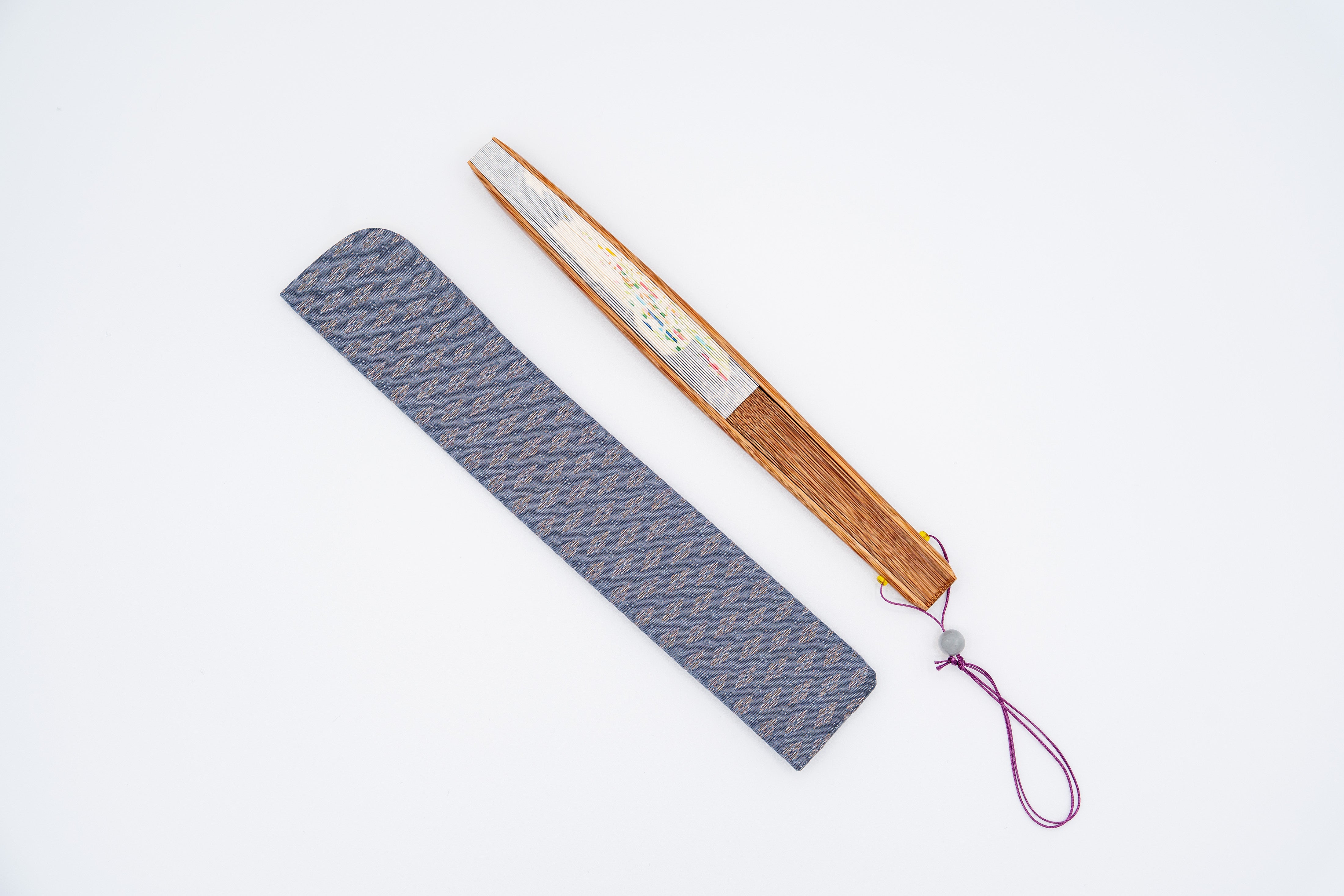 WEB限定特典付】京趣扇「銀霞に秋草」 #KWP145